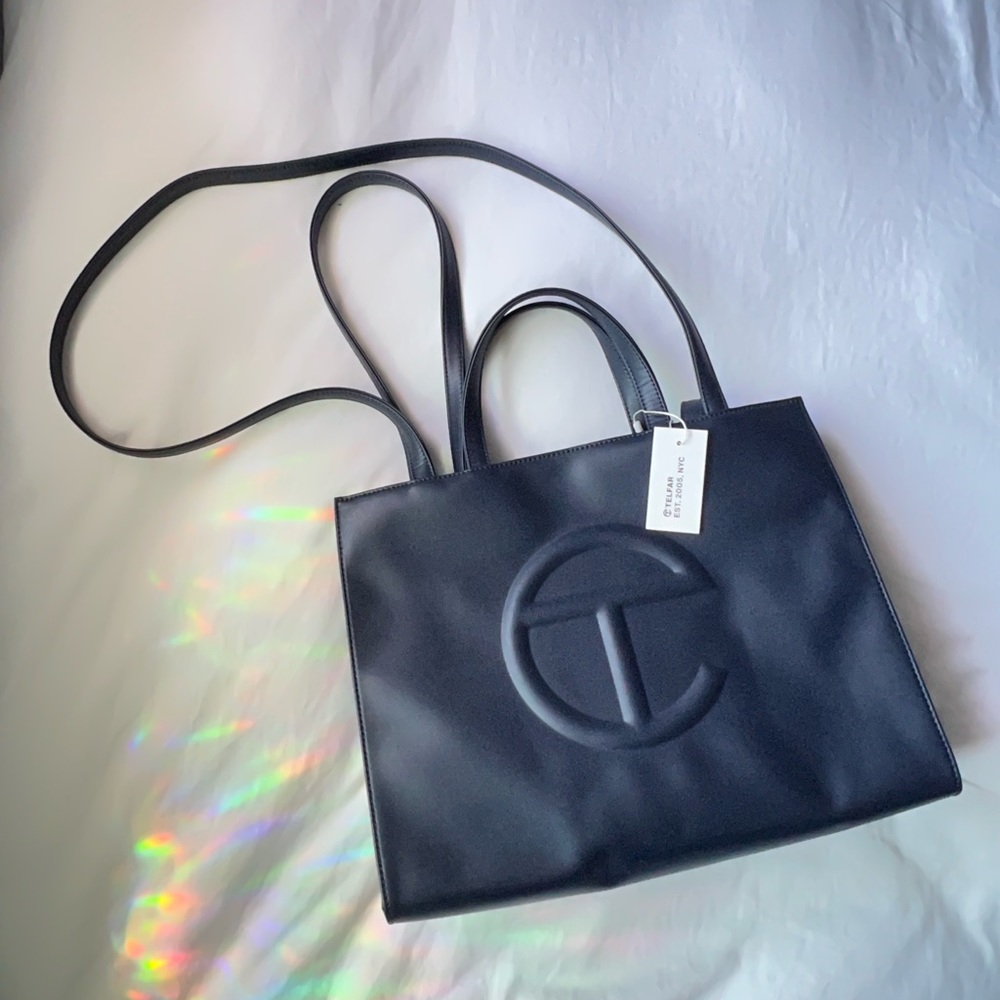 Telfar Medium Shopping Bag Navy